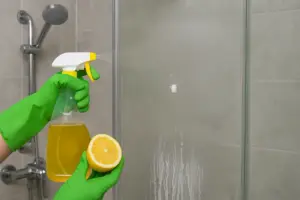 Rimuovere il calcare dalla doccia con aceto e limone: risultati visibili in pochi minuti