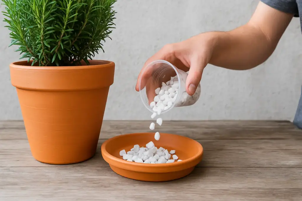 Prevenire il ristagno d’acqua sotto i vasi: il trucco che evita cattivi odori ed insetti
