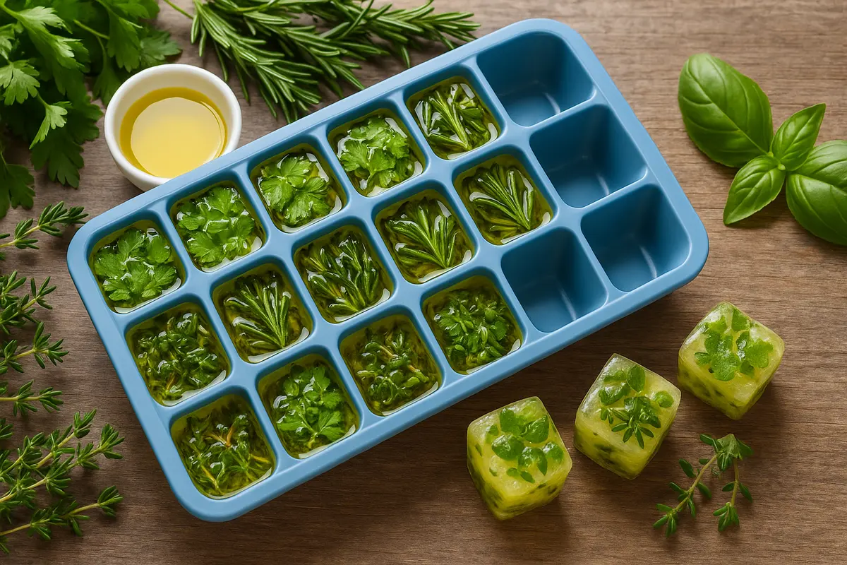 Congelare le erbe aromatiche fresche: il sistema a cubetti per gustarle tutto l’anno