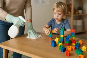 Sanificare le superfici dove giocano i bambini: soluzione non tossica e adatta a tutti gli ambienti