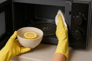 Pulire il microonde con il vapore di limone: efficacia e profumo in pochi minuti