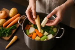 Preparare un brodo vegetale ricco di sapore: la radice da aggiungere in pentola