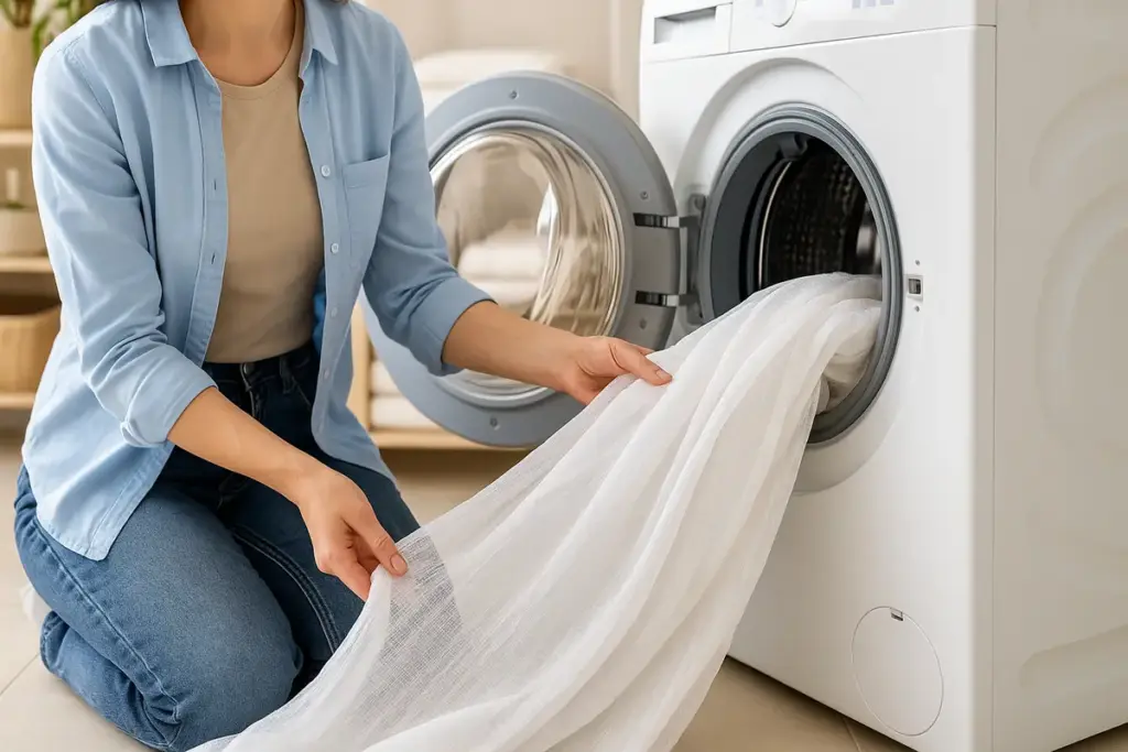 Come lavare le tende senza farle restringere? Il programma segreto poco noto
