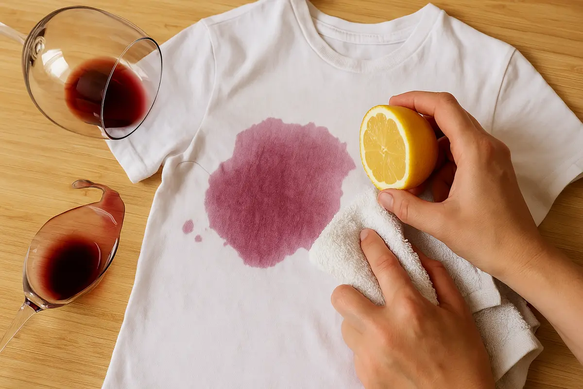 Rimuovere le macchie di vino dal cotone: la soluzione della nonna che evita aloni