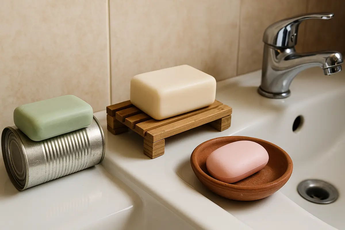Risparmio creativo in bagno: ricavare portasapone utili da oggetti di recupero