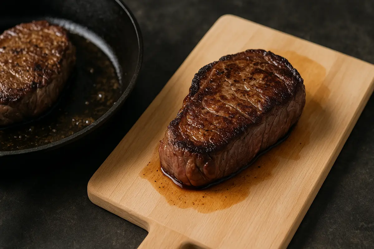 Cottura della carne in padella: il riposo essenziale che migliora la succosità