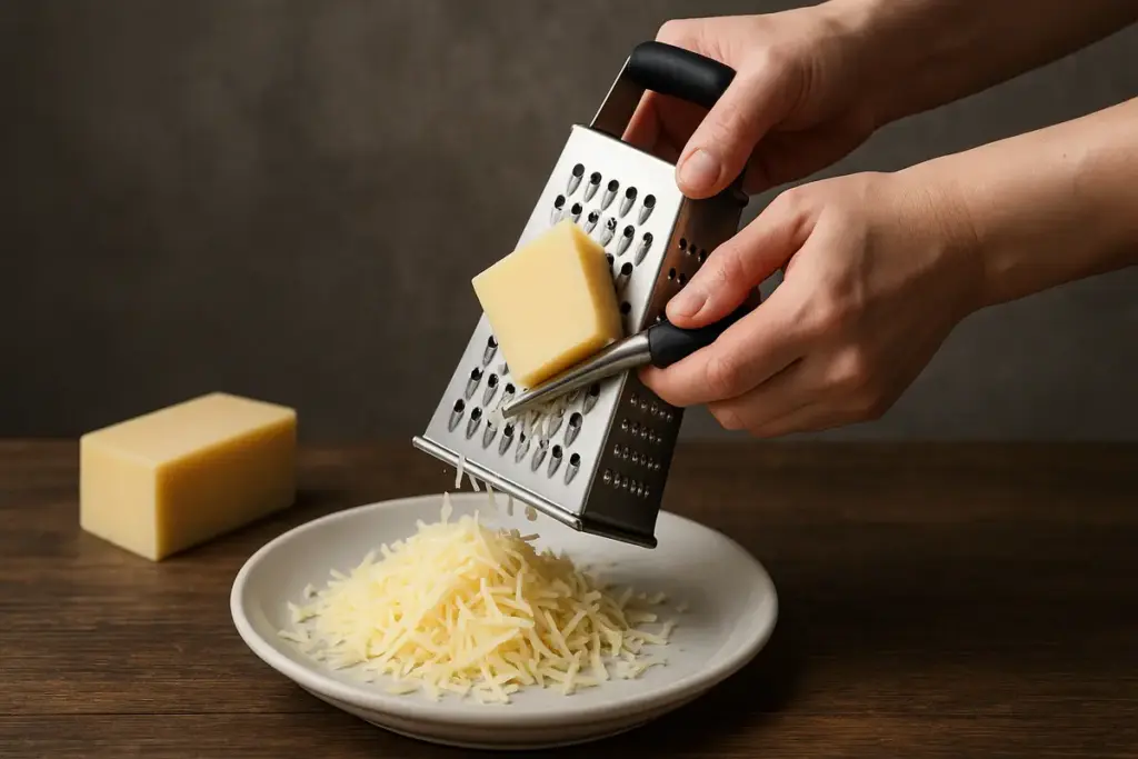 Grattugiare il formaggio fresco senza farlo appiccicare: prova questo semplice trucco