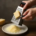 Grattugiare il formaggio fresco senza farlo appiccicare: prova questo semplice trucco