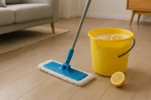 Pavimenti igienizzati con ingredienti naturali: basta aggiungere questo alla solita acqua