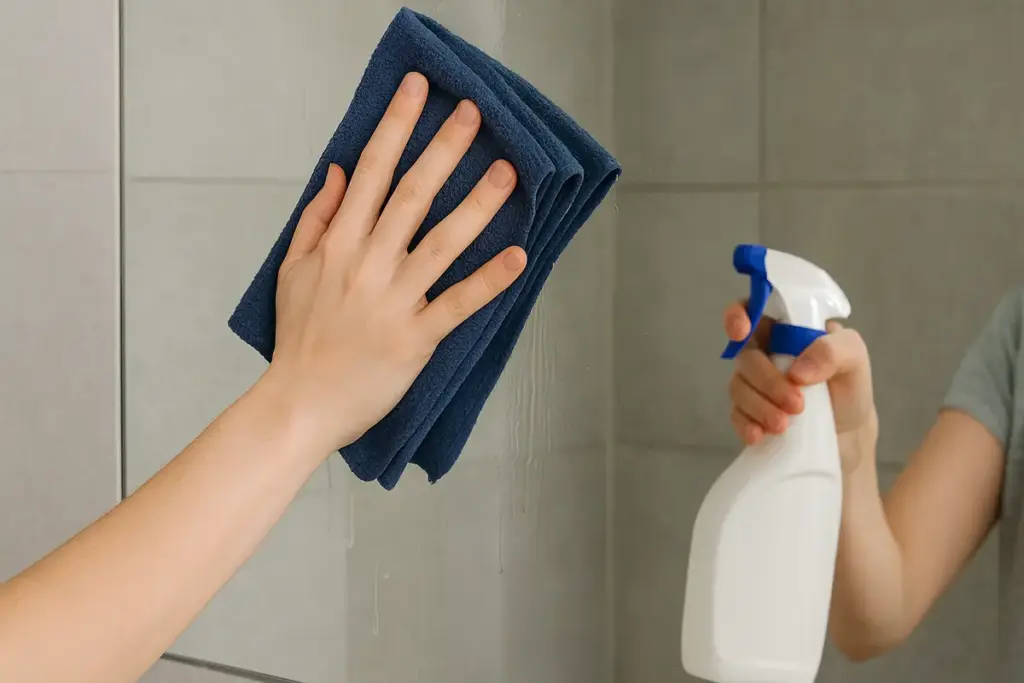 Come pulire lo specchio senza lasciare pelucchi? La stoffa alternativa alla carta