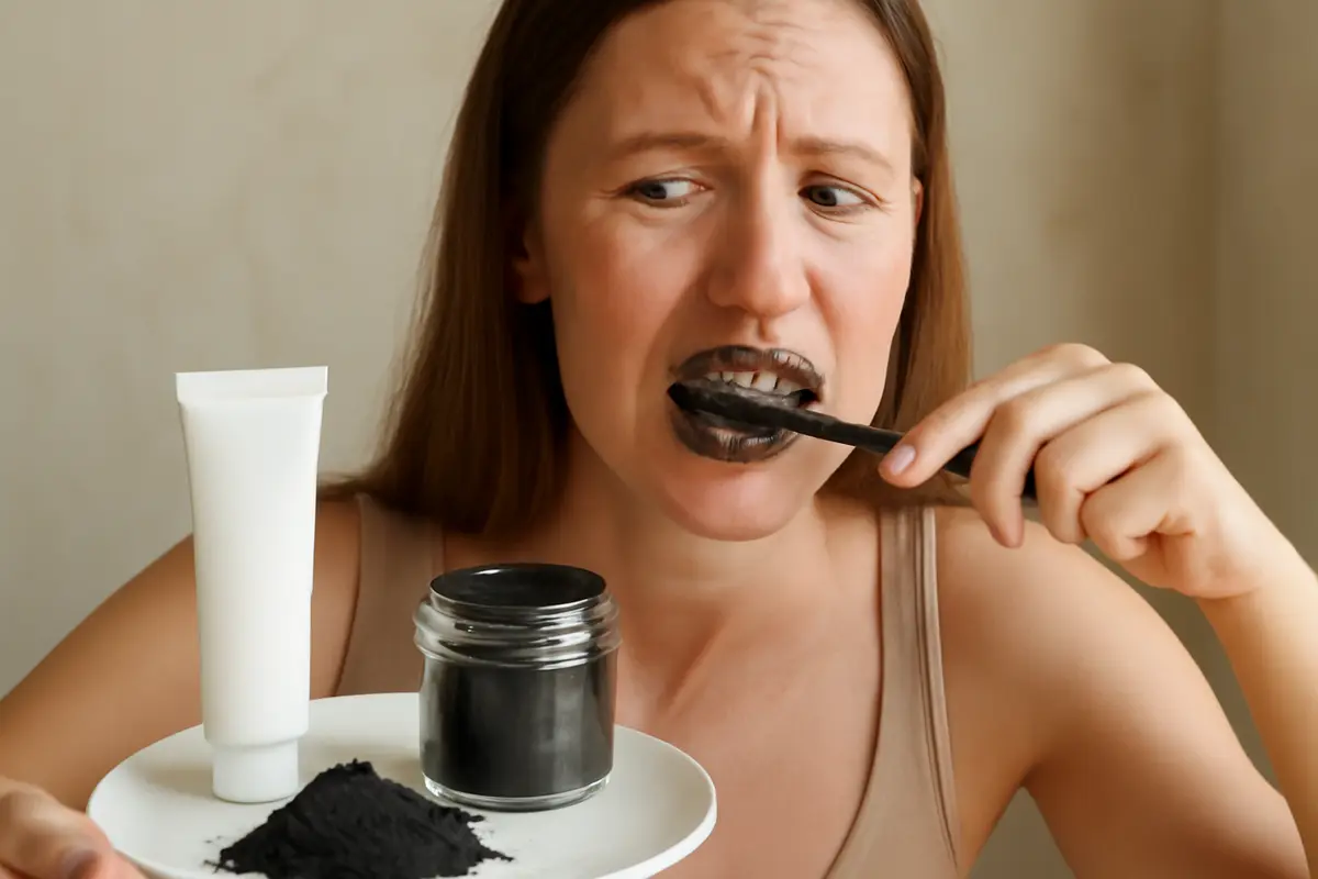 Sbiancamento denti naturale con carbone attivo: il rischio che vale la pena conoscere