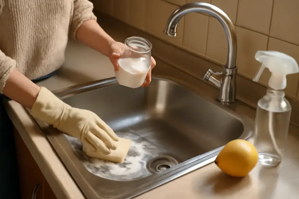 Disinfettare il lavello della cucina in modo naturale: l’ingrediente già in dispensa