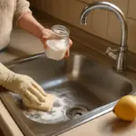 Disinfettare il lavello della cucina in modo naturale: l’ingrediente già in dispensa