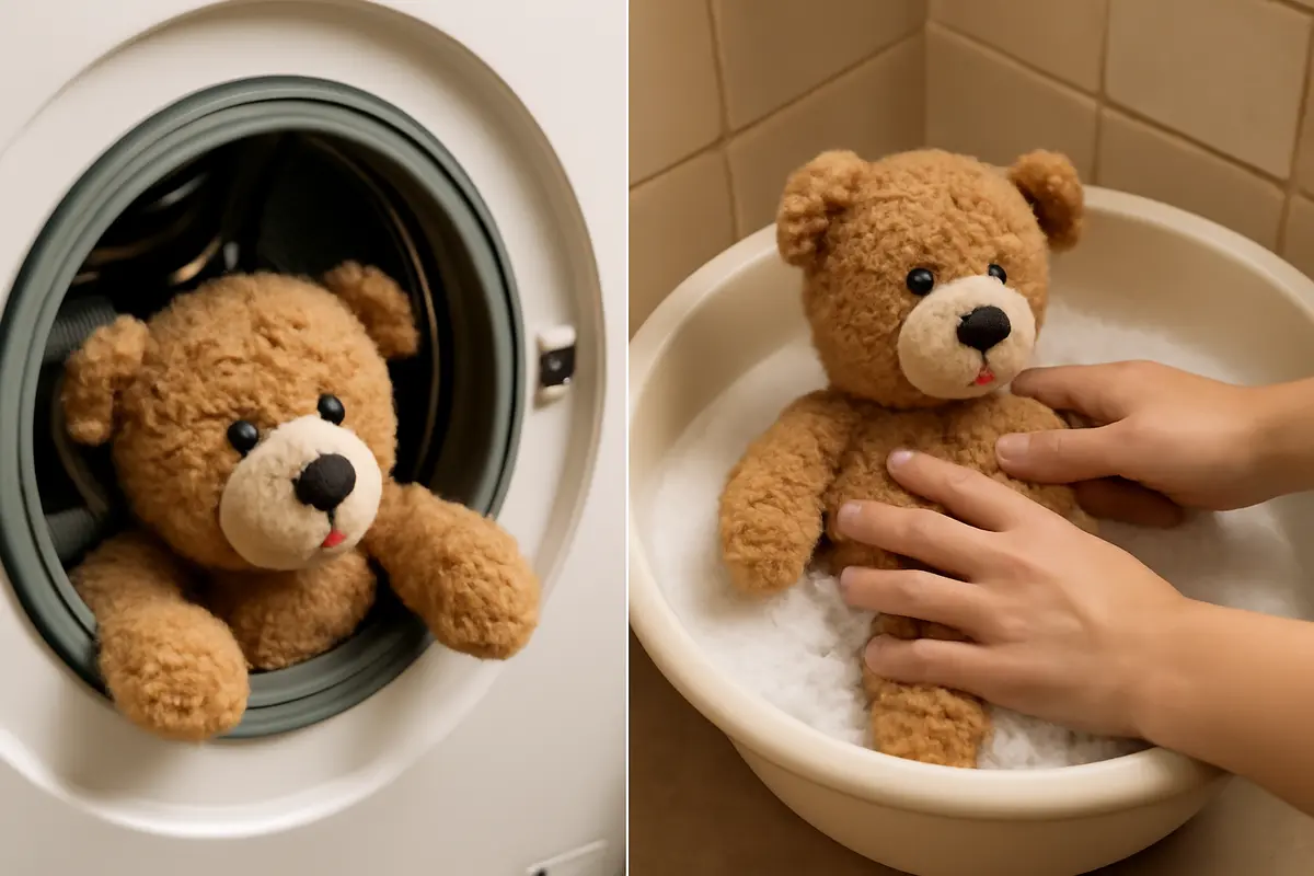 Peluche in lavatrice o a mano: il rischio che cambia tutto per tessuti delicati