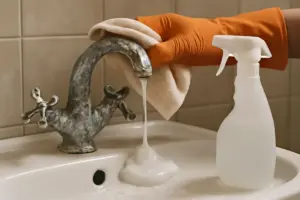 Rubinetti del bagno incrostati di calcare: perché la posa lunga cambia tutto
