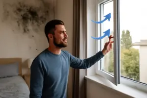 Muri umidi in camera da letto: la ventilazione corretta che riduce il rischio muffa
