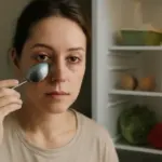 Borse sotto gli occhi dopo il sonno: il cucchiaio in frigo che sgonfia in pochi minuti