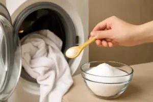 Bicarbonato per sbiancare il bucato: la quantità giusta senza rovinare i tessuti
