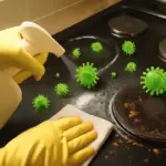 Germi sul piano cottura dopo i pasti: cosa applicare prima di asciugare
