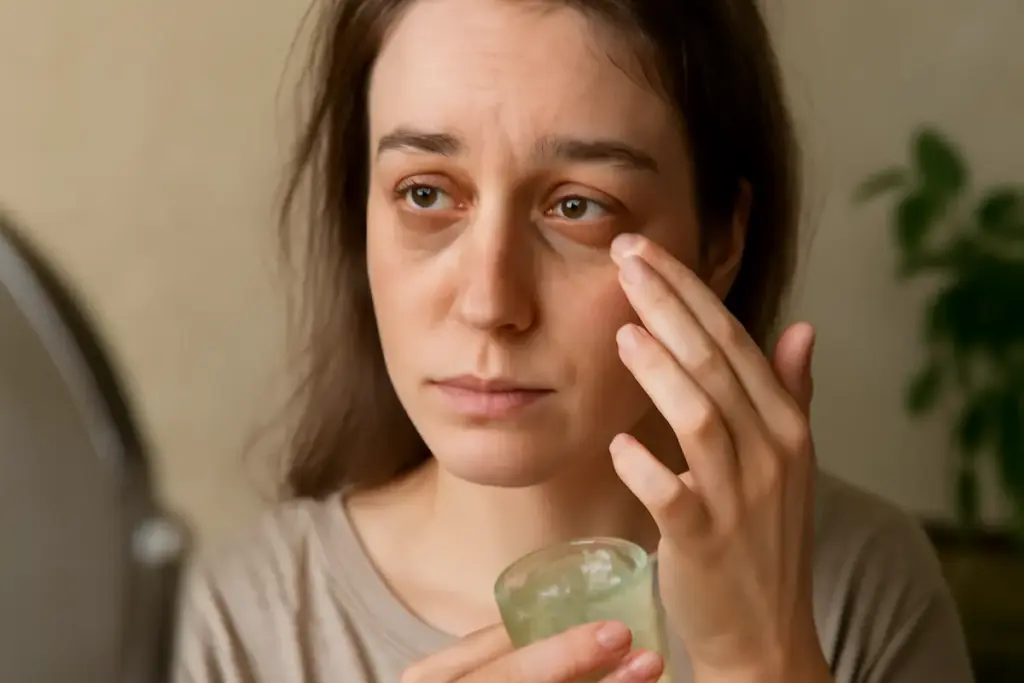 Occhiaie da stress: il gel naturale fatto in casa che rimpolpa la zona