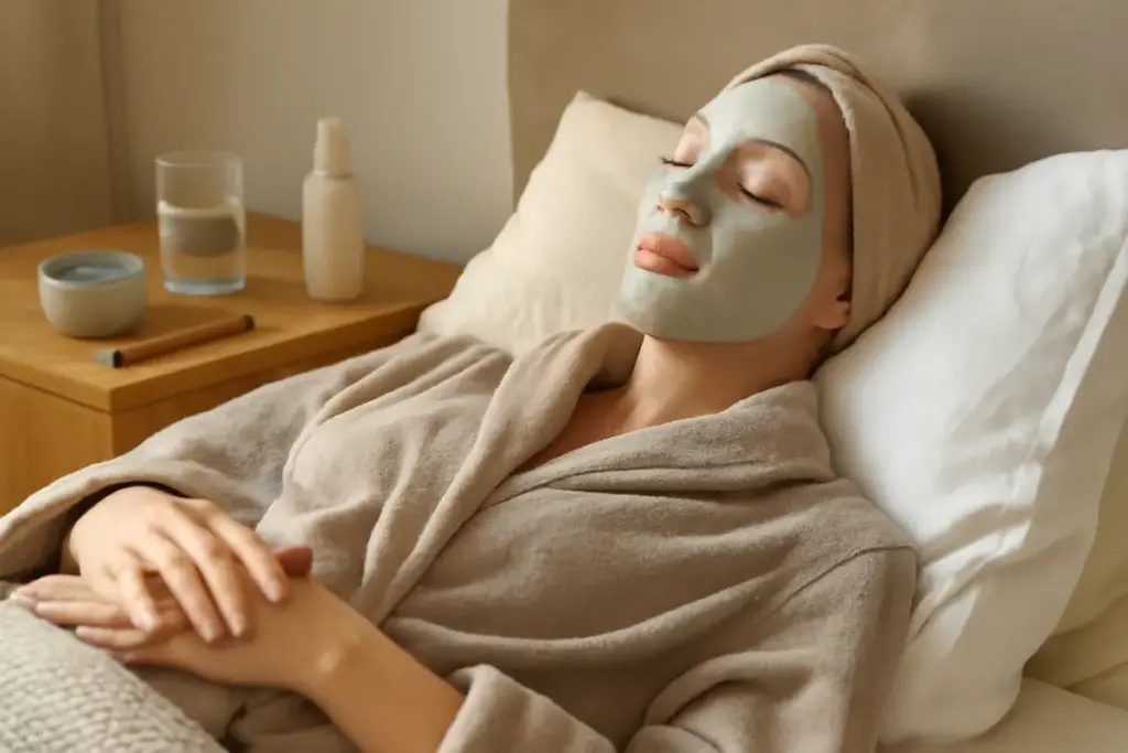 Maschera viso all’argilla per pelle secca: il dettaglio del riposo che in pochi rispettano