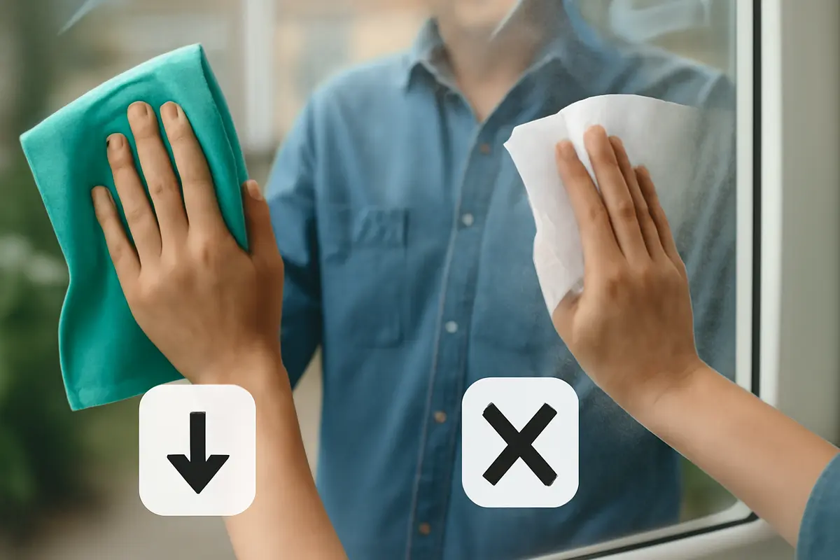 Straccio o carta per i vetri: quale asciuga davvero senza lasciare residui