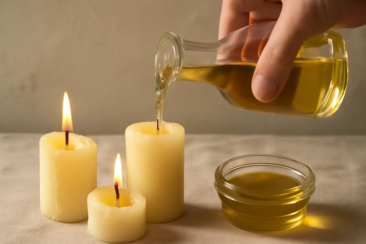 Candele quasi finite: come prolungarle con un rimedio della dispensa