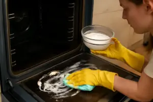 Come togliere il nero dal fondo del forno: il rimedio a posa lenta che funziona