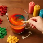 Avanzi di cera colorata: come mescolarli senza ottenere un colore fango